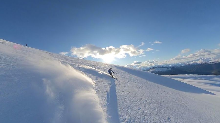 Skikøyring på Oksenhalvøya